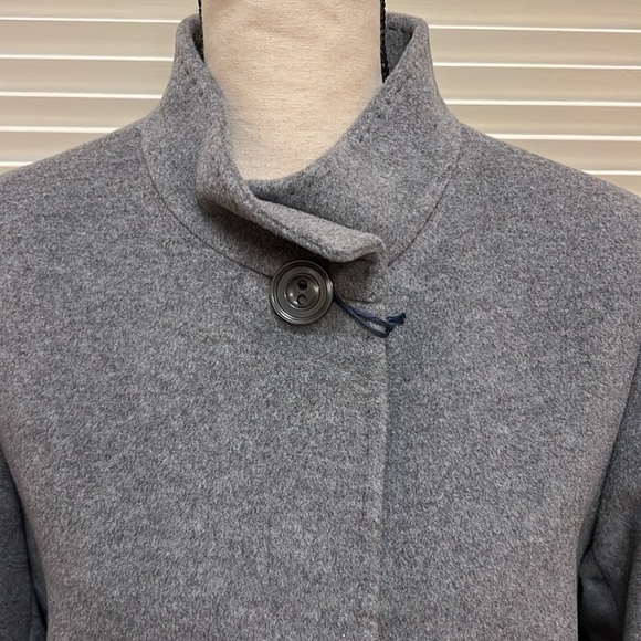 Cinzia Rocca Icons Medium Weight Wool & Cashmere-Blend Coat in Gray, Size 8, NWT - Picture 5 of 17